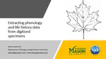 Extracting phenology and life history data from digitized specimens